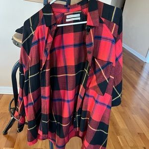 Urban outfitters plaid shit tops womens